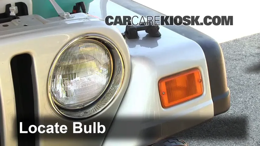 2004 Jeep Wrangler Rubicon 4.0L 6 Cyl. Lights Headlight (replace bulb)